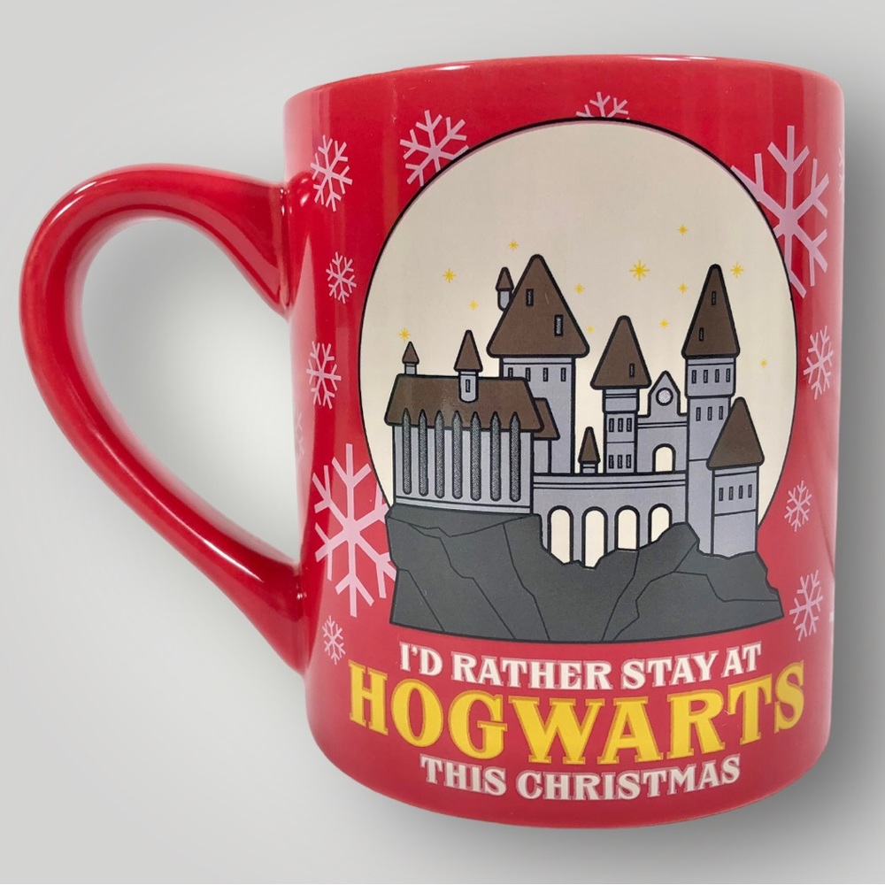 Harry Potter Holiday Mug I'd Rather Stay At Hogwarts This Christmas Ceramic Cup